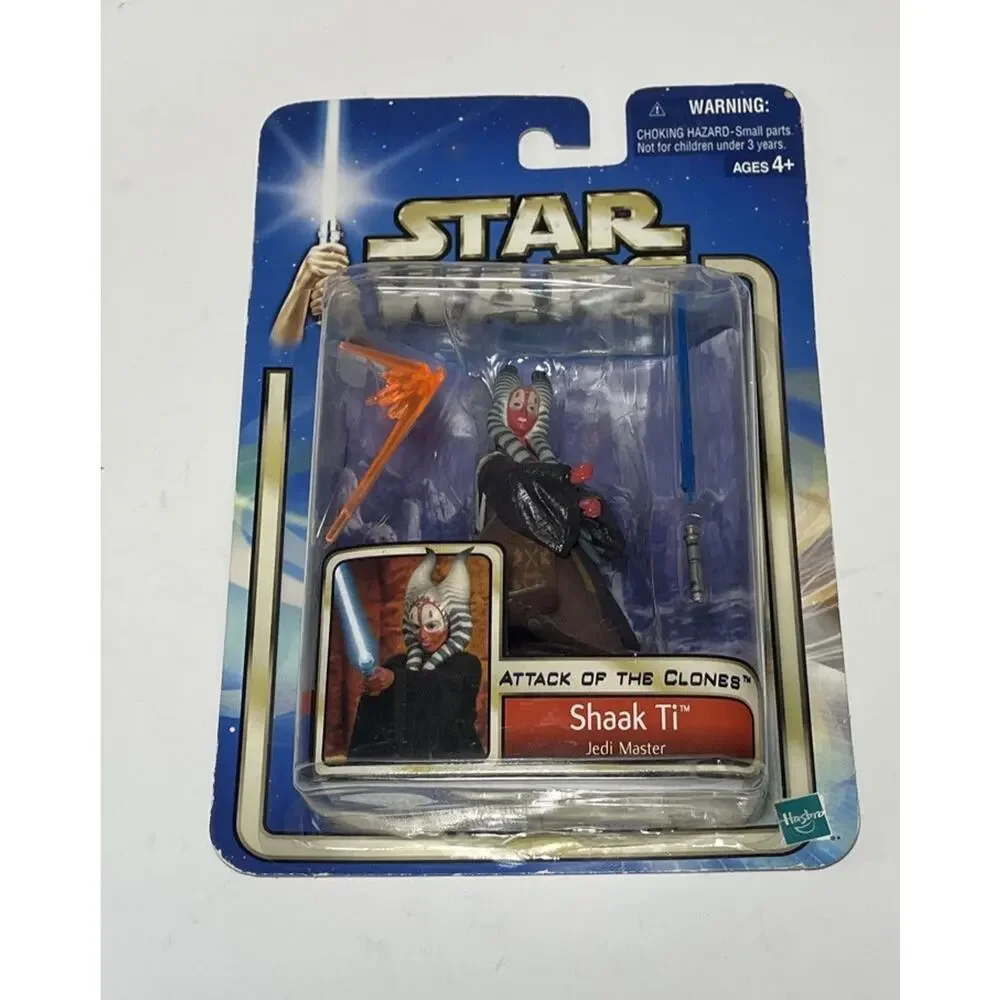 (3) Star Wars Attack of the Clones-Royal Guard-Shaak Ti-Luminara Unduli NIB 2002